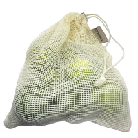 RePlanetMe Reusable Cotton Produce Mesh Bags for Grocery Shopping (Set of 3) ถุงตาข่ายสำหรับจ่ายตลาด (1 ชุดมี 3 ใบ)