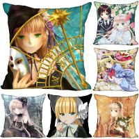 {fabric sofa}GOSICK ปลอกหมอนห้องนอนเด็กผู้หญิงปลอกหมอนตกแต่งบ้านอนิเมะหมอนซิปสี่เหลี่ยม0918ผ้าเป็นมิตรกับสิ่งแวดล้อม