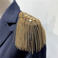 1PCS Fashion Handmade Shoulder Jewelry Tassel Rhinestones Epaulettes Clothing Accessories Brooch Epaulet Shoulder Brooches Gift Fashion Brooches Pins