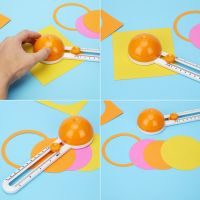 Round Cutting Knife Patchwork Compass Circle Scrapbooking DIY Paper Card Cutters