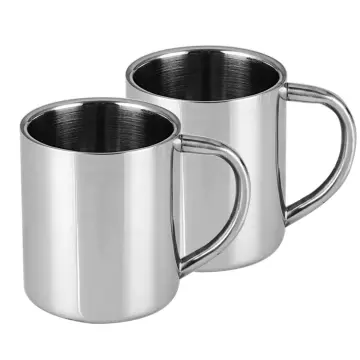 304 Stainless Steel Coffee Cup Double Wall Beer Mug Thickened Anti