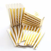 12Pcs Paper Candy Dragee Popcorn Gift Box Party Supplies Popcorn Boxes Snacks Food Wrapping Bags Wedding Kids Birthday Supplies Gift Wrapping  Bags