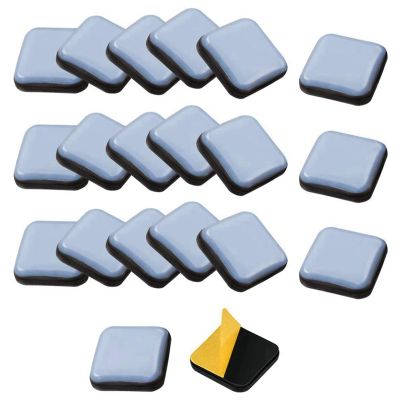 60 PCS Furniture Gliders Slider 25 x 25 mm Self Adhesive Furniture Moving Pads Square for Furniture Easy