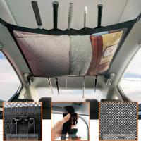 Car Ceiling Cargo Net Pocket Car Roof Long Trip Storage Bag Tent Putting Quilt Childrens Toy Sundries Interior Accessorie