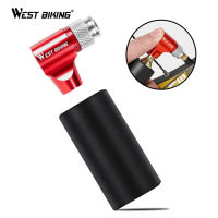 West biking แบบพกพาเครื่องสูบน้ำ Air CO2 Inflator Sleeve อุปกรณ์เสริมสำหรับจักรยาน Schrader &amp; presta Valve MINI viewcycle PUMP