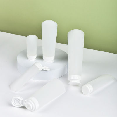 Small Sample Vial Portable Travel Dispenser Shampoo Tube White Empty Bottle Cosmetics Travel Cream Lotion