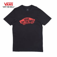 VANS AP M VANS OTW SS TEE-B BLACK-RACING RED เสื้อยืดคอกลม ชาย หญิง