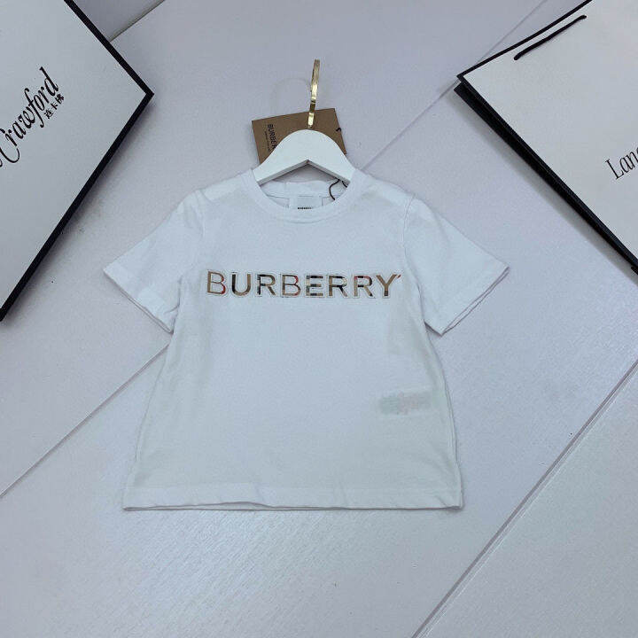 burberry-ฤดูร้อนคลาสสิกลายสก๊อตพิมพ์ชุดกระโปรงแขนสั้นสองชิ้นสไตล์ตะวันตกสาวอารมณ์ระดับไฮเอนด์