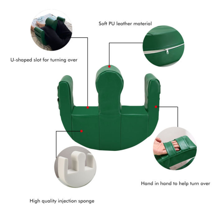 อุปกรณ์ช่วยพลิกตัวสำหรับผู้ป่วยติดเตียง-ผู้ป่วยอัมพาตติดเตียง-แผ่นพลิกอเนกประสงค์-ชมเครื่องช่วยหมุนสำหรับผู้สูงอายุ-ของใช้ในบ้าน-เพื่อป้องกันแผลกดทับและผู้ป่วยที่เป็นอัมพาตนอนอยู่บนเตียง-หมอนพลิกตัวผู