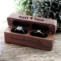 【hot】☌  Personalized Slot Engagement Box Bearer Wood Holder Proposal