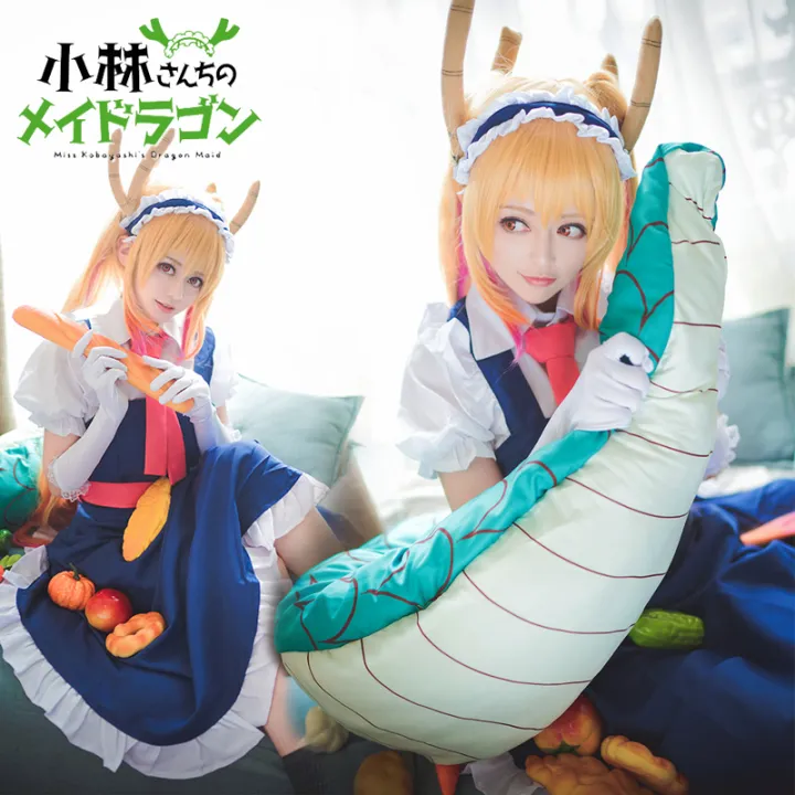 Anime Miss Kobayashis Dragon Maid Tohru Cosplay Costumes Women Lacauch Kobayashi Holiday Party 