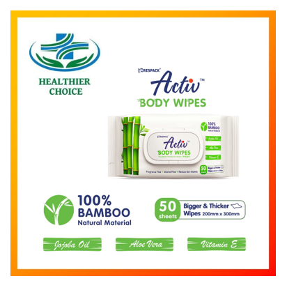 Activ Body Wipes 50's | Lazada