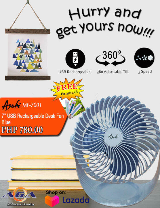 Asahi USB Mini Fan MF7001 Lazada PH