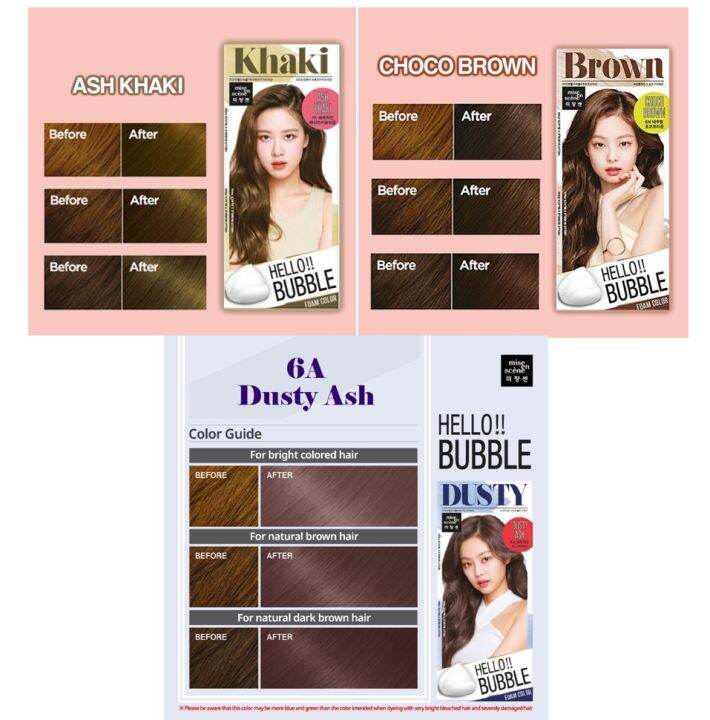 โฟมเปลี่ยนสีผม-mise-en-scene-hello-bubble-foam-color-black-pink-30g-ยาย้อมผม-ครีมเปลี่ยนสีผมแบบฟองโฟม