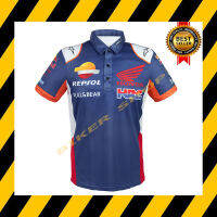 เสื้อยืดแขนสั้น คอโปโล JP-0862 REPSOL HONDA TEAM (สินค้าในประเทศ ได้รับสินค้าแน่นอน 1-3 วัน)