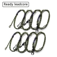 2pcs Carp Fishing Line Ready Leadcore 45lb Quick Change  Hooklink Swivel 8# Ready Tied Carp Rig For Carp Fish Tackle Accessories