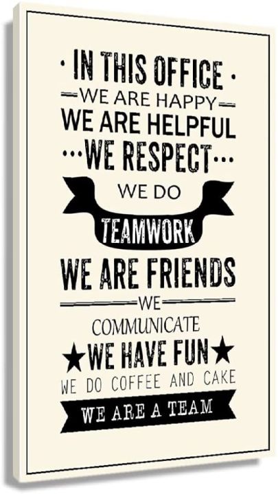 Inspirational Quotes Office We Are a Team Motivational Motto Teamwork ...