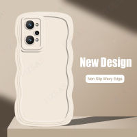 เคสโทรศัพท์ Realme GT Neo 2/Neo 3T 2023ใหม่ดีไซน์สุดสร้างสรรค์ขอบหยักลูกอมซิลิโคนสีกันตกเคสฝาหลังเป็นคู่ป้องกันเลนส์กล้อง