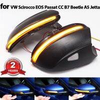 for Volkswagen VW Scirocco Passat Eos CC Beetle Jetta Black Cover Side Wing Mirror Indicator Dynamic Turn Signal LED LightSignal Light Assemblies Part