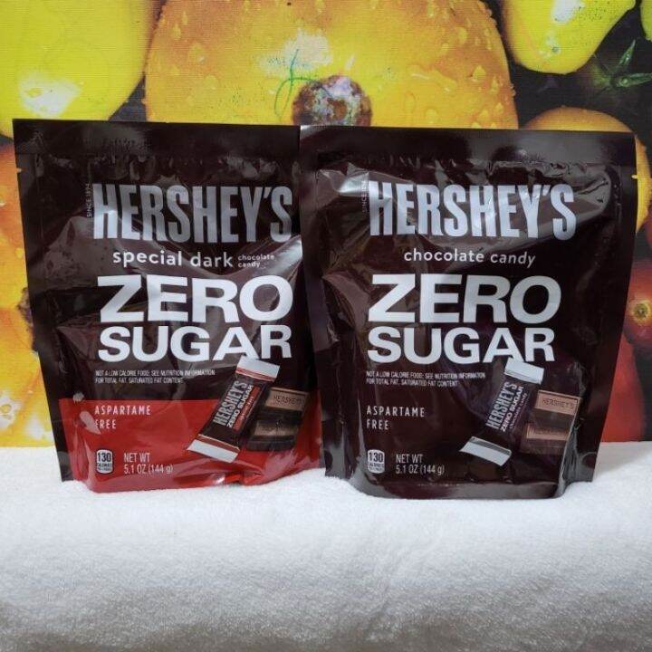 HERSHEY'S Special Dark ZERO SUGAR Chocolate Candy 144grams | Lazada PH