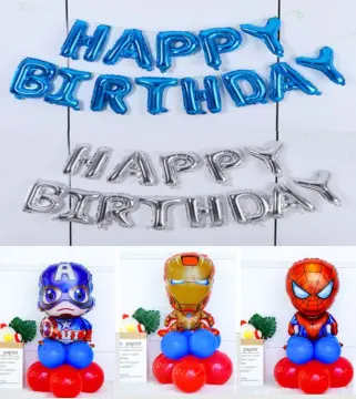 1Set Marvel Spiderman Balloons Set 3D Iron Man Foil Balloon For Kids  Birthday Party Decoration Baby