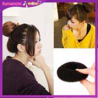 LIURU แฟชั่น ความงาม ผู้หญิง Magic Donut Shaper เครื่องมือทำผมแหวน เครื่องทำขนมปัง เครื่องประดับ