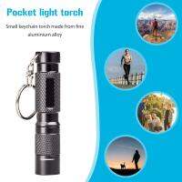 LED Keychain Flashlight Multifunctional Emergency Lamp Battery Powered Aluminum Alloy Shock Resistant Waterproof