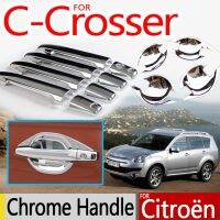 For Citroen C-Crosser Chrome Handle Covers Trim Set Of 4P 2012-2017 Good Quality Car Essories Stickers Car Styling C-Crosser