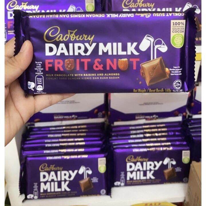 RESTOCKED CADBURY DAIRY MILK FRUIT N NUT 160g (Mall Price Php 189) Exp