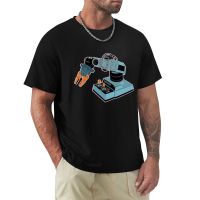 Eighties Robot Arm T-Shirt Tops Short Sleeve Cute Clothes Tshirts For Men