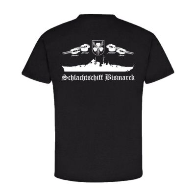 Bismarck Battleship Naval Crest Ship Towers Atlantic Tshirt Cotton Mens T New S3Xl
