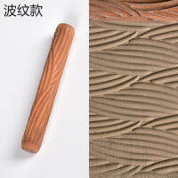 5PCS Pottery Tools Wood Hand Rollers for Stamp Pattern Roller Pattern Ceramic Clay Tools Sculpting Tools Polymer Molds