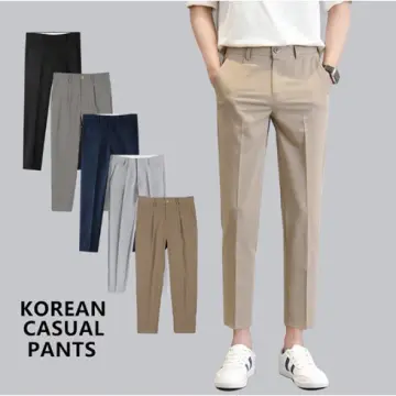 High Waist Formal Ankle Length Pants Women Casual Classic Slim Pantalones  Korean Office Pencil Sweatpants Straight Suit Trousers - AliExpress