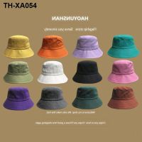 Japanese classic solid color versatile fisherman hat for men and women in spring and summer casual large brim basin hat sun protection hat trend