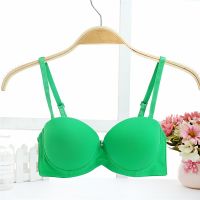 （A So Cute） สีดำสีขาว Deep U Low Cut DuoblePush Up Bra รวบรวมเต้านมผู้หญิงชุดชั้นในชุดชั้นในชุดชั้นในเต้านม Plunge เซ็กซี่ Bra