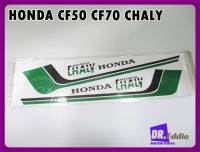 #สติ๊กเกอร์ชาลี สีดำ-เขียว // HONDA CF50 CF70 CHALY STICKER Black - Green