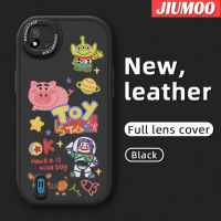 เคส JIUMOO สำหรับ Realme C20 C15 C11 C20A 2020 C11 2021 Narzo เคส50i การ์ตูนหุ่นยนต์ของเล่นน่ารักรูปแบบดีไซน์ใหม่กันกระแทกเคสใส่โทรศัพท์หนังซิลิโคนนิ่มเลนส์กล้องถ่ายรูปเคสป้องกันรวมทั้งหมด