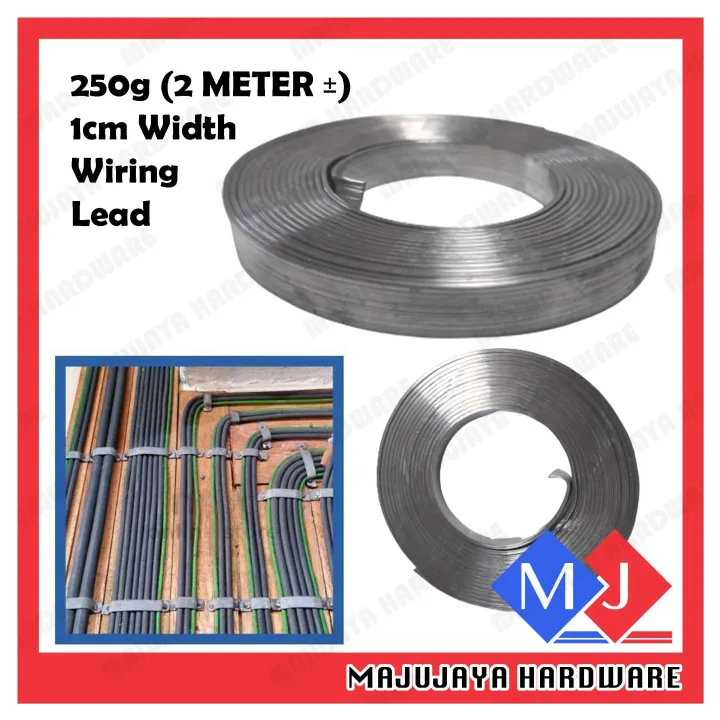 Wiring Lead Strip Flat Timah Wiring 250g (2METER ±) Quality 1cm WIDTH ...