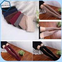 WENYA Warm Pantyhose Winter Over Knee Stockings Cotton Knit Thigh Tights