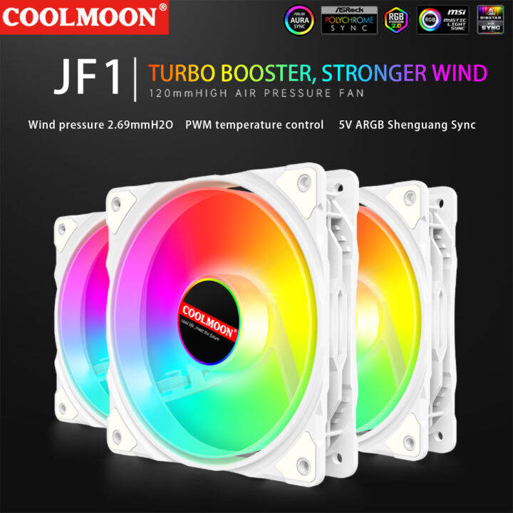 coolmoon-พัดลมทำความเย็น5v-3pin-120มม-เคสระบายความร้อน4pin-พัดลมทำความเย็น-pwm-แบริ่งไฮดรอลิกปรับความเร็วได้อุปกรณ์คอมพิวเตอร์เงียบ