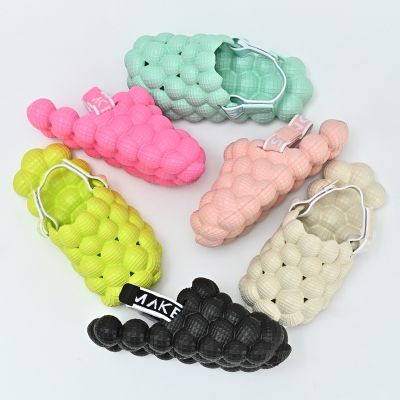 Baby Toddler Kids Bubble Slide Slip-On Sandals Boys Girls Foam Beach Summer Close Toes Bone Resin Children Lightweight Shoes