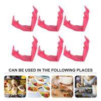 6PCS Food Finger Tongs Meal Prep Eating Trongs Anti-scald Clips Dinner Utensil Keeping Clean Kitchen cleaning anti-scald clip