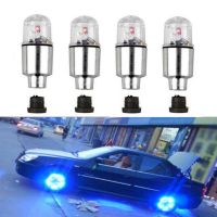 Wheel Lights Cap Car Auto Wheel Tire Tyre Air Valve Stem LED Light Cap Cover Accessories For Bike Car Motorcycle 4pcs Wheel Covers