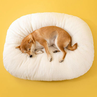 เสื่อสุนัขข้นปุยสำหรับนอนที่นอนเตียง Orthophedic รูปไข่ขนาดใหญ่ที่สะดวกสบายหมอนล้างทำความสะอาดได้แมวเบาะอุปกรณ์เสริมอุปกรณ์สัตว์เลี้ยง