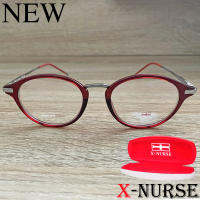 แว่นตาสำหรับตัดเลนส์ กรอบแว่นตา ผู้ชาย ผู้หญิง Fashion รุ่น X-NURSE 5316 ทรงรี ขาข้อต่อ วัสดุ พลาสติก พีซี เกรด เอ รับตัดเลนส์สายตาเลนส์กันแดดทุกชนิด