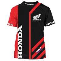 3d Printed Honda Men T-shirt Motorcycle Racing Short Sleeve Sportswear Women Sweatshirt Urban Fashion Loose T-shirt