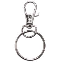 120Pcs Swivel Lanyard Snap Hook, Metal Lobster Clasp With Key Rings