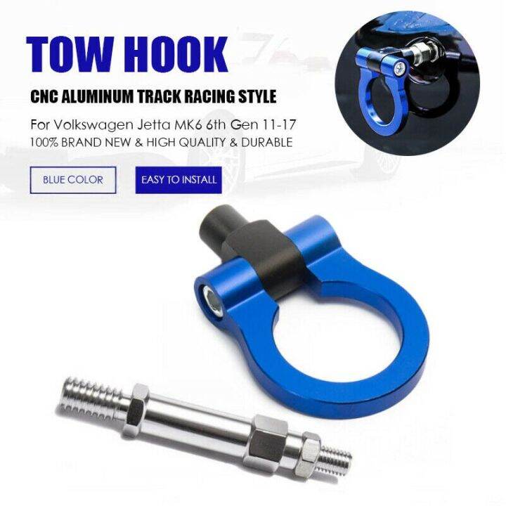 Car Track Racing Blue Aluminum Tow Hook For Volkswagen Jetta MK6 6th