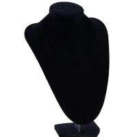 Shop Decor Mannequin Bust Jewelry Necklace Pendant Show Case Display Stand Holder Black