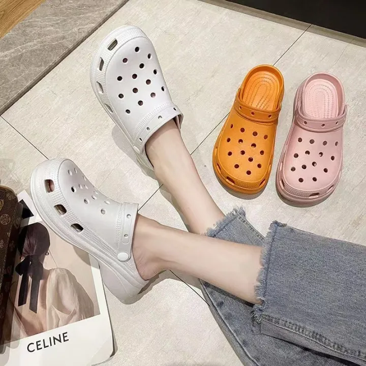Women New Korean crocs shoes Sandals casual light slippers summer ...
